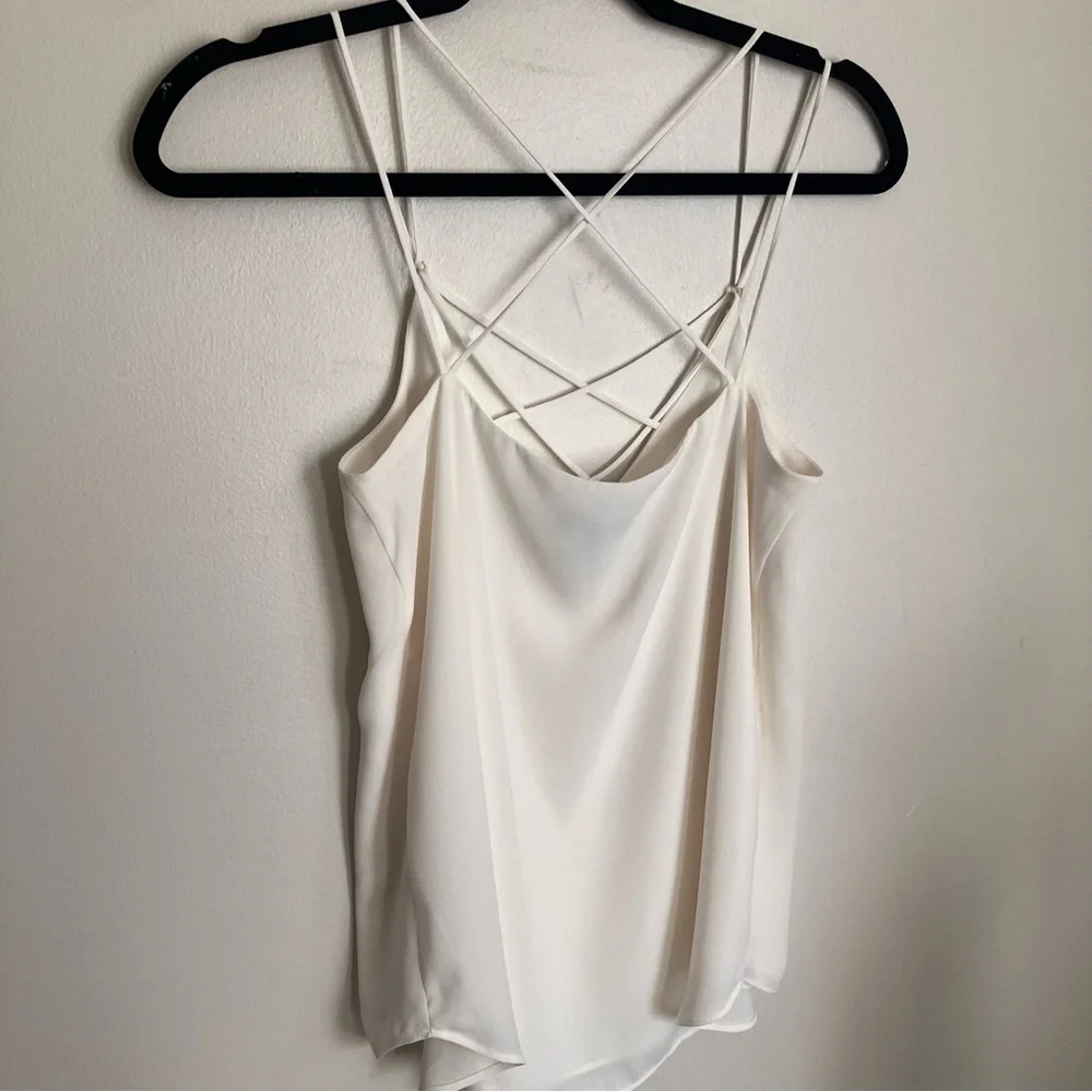 Express Cream Tank Top with Strappy Design - Picture 5 of 8